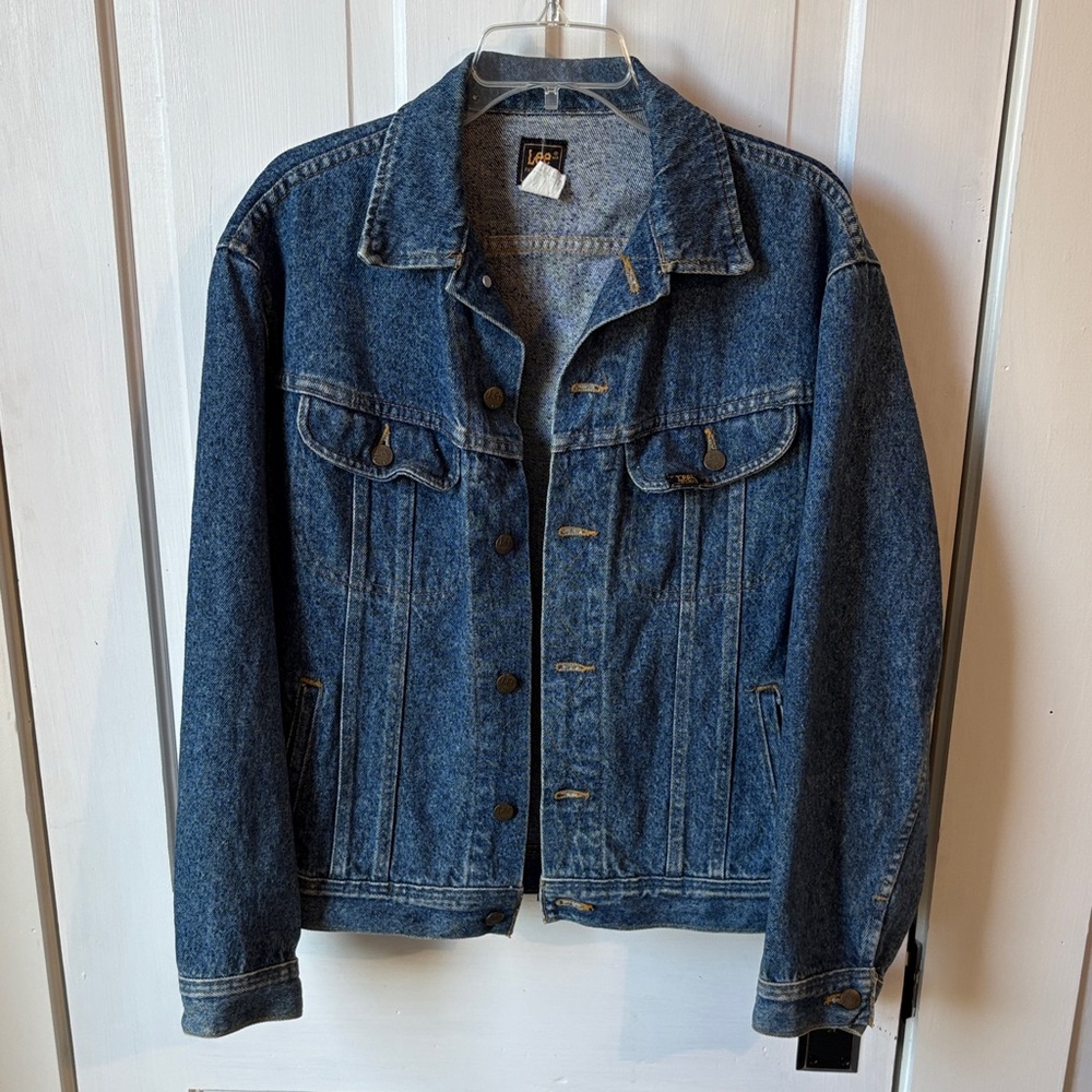 Stonewashed Lee‎ Rider Classic 80s Blue Denim Jacket